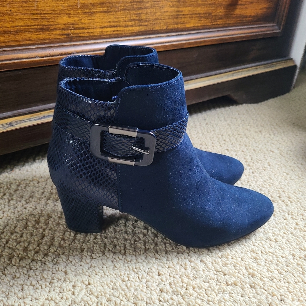 Karen Scott Blue Booties